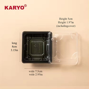 1200 contenedor de plástico de color Arce aPET/PSetizer embalaje de alimentos bandeja cuadrada para sushi caja para llevar Sushi - Product Image 5