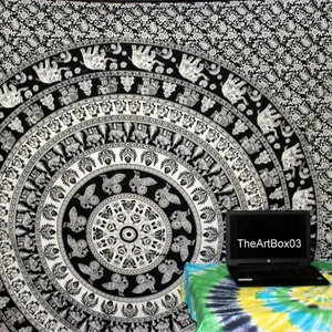 Tapiz Psicodélico de Alta Calidad con Impresión Digital 3D de Cielo Estrellado, Tema de Bosque Colorido, Forma Cuadrada para Decoración del Hogar - Product Image 3
