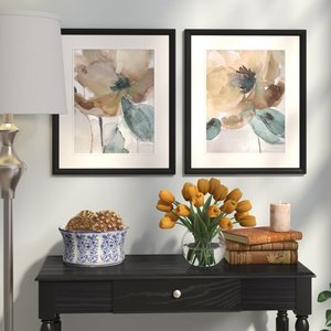 Set di Stampe Artistiche Personalizzate 'Poppy Acquerello' Paesaggio Marino Verticale in Due Pezzi su Carta - Product Image 2