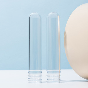 Préformes en plastique PET de 28 mm, 40 g, 100 ml, flacons longs pour échantillons de shampooing, gel douche et lotion, directement de l'usine - Product Image 1