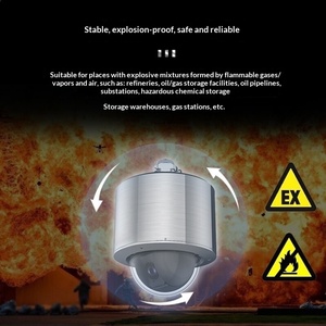 Caméra réseau intelligente PTZ anti-explosion authentique DS-2DC4415-DX avec résolution 2MP/4MP, caractéristiques anti-corrosion/anti-rouille - Product Image 2