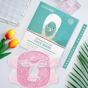Máscara Facial Reutilizável de Terapia Quente e Fria para Cuidados com a Pele, Compressa de Gelo <span class=keywords><strong>Anti</strong></span>-Rugas, Alívio da Fadiga e Firmadora da Pele - Product Image 5