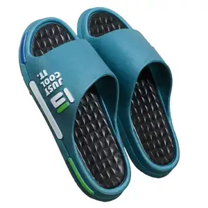 PCU Men's Slippers PVC round Toe Design Fashion Trend for Summer and Spring Outdoor Use