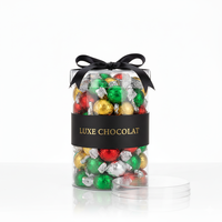 Boîte à chocolat cylindrique en acétate de plastique transparent de luxe en gros, tube d'emballage rond transparent avec couvercle