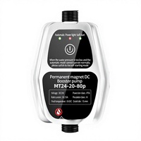 Pompe de surpression de douche à moteur en cuivre, commande par bouton, prise standard US/UK/EU 110V, pour robinet et eau chaude, pour le commerce extérieur DC24V