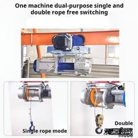 Nouvelle palan électrique à câble en aluminium 380V/220V 2 tonnes, moteur en cuivre pur, vitesse de levage 10m/min, télécommande sans fil, pour hôtels