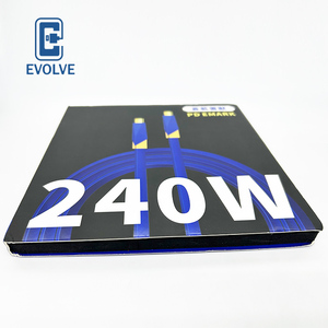 Materials Silicon <strong>Rubber</strong> 240w Super Fast Charging <strong>Cable</strong> Type C High Quality USB Data <strong>Cable</strong> Type C Power Adapter for iPhone - Product Image 5