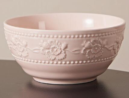 bol rose de 6 pouces