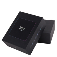 BTV express-Caja de regalo de embalaje negro premium, caja de TV con Cable, embalaje de regalo