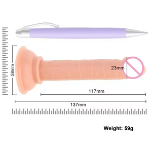 Mini Dildo de 5 Pulgadas, Económico, Colorido, de TPE Suave, Ecológico, Impermeable IPX6, Realista, con Ventosa, para Mujeres y Unisex, Marca OEM - Product Image 4