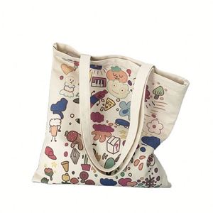 Bolsa de Lona de Algodón de 10 oz con Impresión Digital Personalizada para Libros, Bolsa de Calicó, Bolsas Reutilizables - Product Image 1