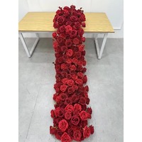 Guirnalda de Seda Elegante de Alta Calidad, Decoraciones Florales Blancas de Lujo para Bodas, Centros de Mesa Ecológicos, Flores para el Suelo