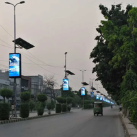 Écran d'affichage LED publicitaire extérieur couleur pleine LionLed P3 pour poteaux de rue, étanche IP65, fréquence de rafraîchissement 3840Hz