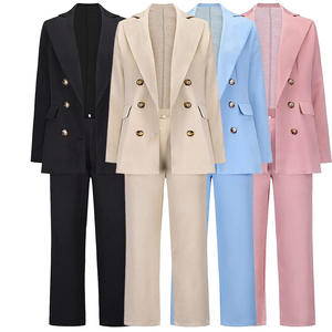 Di alta qualità elegante <span class=keywords><strong>donna</strong></span> europea e americana plaid tinta unita vestito manica lunga abito <span class=keywords><strong>donna</strong></span> d'affari - Product Image 1