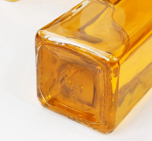 Botella de vidrio de aceite de oliva de alta calidad tamaño mini pony vacío cuadrado claro 100ml con tapa de tornillo - Product Image 5