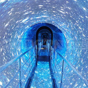 Labirinto a Specchio <span class=keywords><strong>Tunnel</strong></span> del Tempo Moderno con Luci LED Attrezzatura per Parco Giochi al Coperto Certificata CE Capacità 500kg per Centri Commerciali - Product Image 5