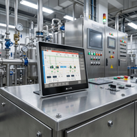 LicOS 15,6 pouces, HMI industriel, écran tactile Full HD 1920x1080, processeur quadricœur, double Ethernet Gigabit, boîtier métallique pour l'automatisation industrielle