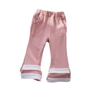 2024 Meninas Outono Roupas Flor Manga Longa + Calças da Menina Rosa Calças 2 PCS Roupas Set Atacado - Product Image 5