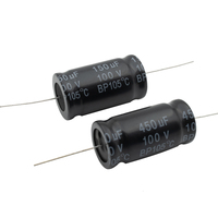 Condensateur électrolytique en aluminium bipolaire axial non polaire 10V à 100V 0,47uF à 2200uF