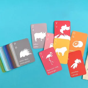 Cartões flash personalizados Japoneses Jumbo Cartões de Aprendizagem Impressão de Cartões Flash