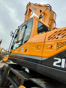 Excavatrice sur pneus Hyundai 210 d'occasion, prix bas, 21 tonnes, d'origine coréenne, bon état, 4x4, excavatrice sur pneus d'occasion Hyundai 210w-9 - Product Image 4