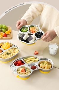 Contenitore per Alimenti in Acciaio Inox 304 Personalizzabile con Logo, Ecologico, Ermetico, Stile Bento, <span class=keywords><strong>Piatti</strong></span> per <span class=keywords><strong>Bambini</strong></span> - Product Image 2