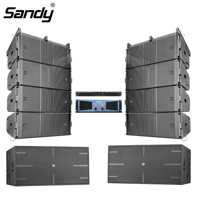 Sandy Audio Full Set System 12inch Line Array 18Inch Subwoofer Audio Sound Equipment for Outdoor Live Events DJ Concert System
