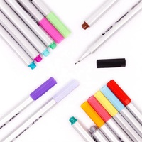 Marqueurs permanents STA Extra Fine 0,4 mm, 26 couleurs vives pour le dessin, le croquis et l'utilisation au bureau