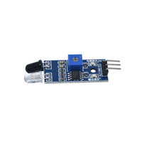 Modul Sensor Penghindaran Rintangan Inframerah IR untuk Diy Robot Mobil Pintar Reflektif Fotolistrik 3PIN 3.3-5V Pemasangan DIP