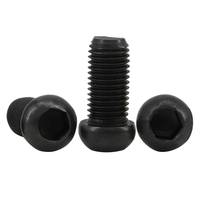 Vis hexagonale à tête cylindrique petite noire de grade 10.9 du fabricant M3 M4 M6, vis à tête bombée petite, vis à tête ronde petite, vis à petit diamètre de tête