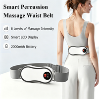 Ceinture de massage électrique à percussion avec télécommande sans fil, vibrations pour soulager les douleurs dorsales, relaxation et amincissement corporel