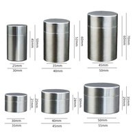 Portable en acier inoxydable résistant aux odeurs pot de stockage des aliments thé café herbe hermétique boîtes de thé médecine conteneur réservoir