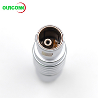 Vente directe d'usine des connecteurs OURCONN FGG 1B 4+1, prise coaxiale médicale, raccordement avec prise fixe 1B.