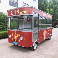 Vente de rue électrique, chariot à hot-dogs, camion à glaces, bar à jus, restaurant mobile, bus alimentaire entièrement équipé