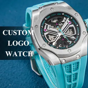 Orologio da polso luminoso sportivo di alta qualità con Logo in acciaio inossidabile orologio meccanico automatico per gli uomini