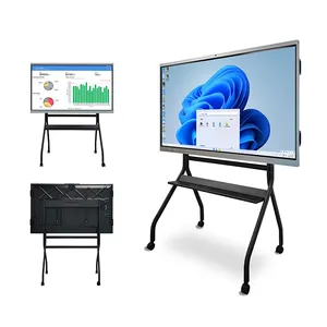 Lavagne interattive 55 65 75 86 98 pollici Touch PC classe Display insegnamento Digital lavagna interattiva intelligente