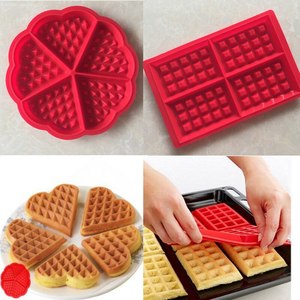 High-quality non-stick silicone pan <b>set</b>, children's waffle and candy <b>baking</b> cake mold - Product Image 4