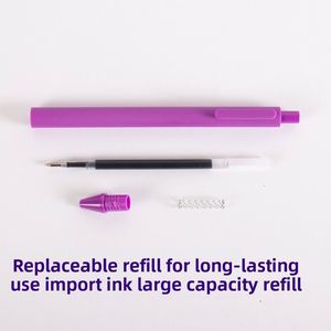 X615 Custom Logo Multicolor <b>Macaron</b> Retractable Ballpoint Pen 0.5mm Writing Width Plastic Gel Ink for Gift Promotion - Product Image 3