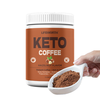 Lifeworth Boisson Protéinée en Poudre Keto Végétalienne Sans Produits Laitiers Naturelle et Saine, Marque Privée, Améliore la Satiété, Boisson Solide pour