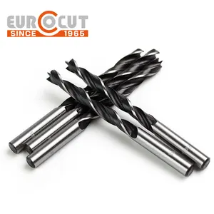 Customized Woodworking Twist Drill Bit Shank Drill Bit Wood Drilling Special Three Pointed Straight Customizable Black Oxide HCS