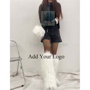 Autumn and Winter New pink Fur Tassel Ankle <strong>Boots</strong> Pointed High Heel Over the Knee <strong>Boots</strong> Women's Sexy High Heel Thigh High <strong>Boots</strong> - Product Image 1