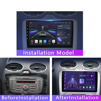 Autoradio multimédia pour Ford Focus 2 Mk2 2004-2008 2009 2010 2011 Android Auto GPS 2din