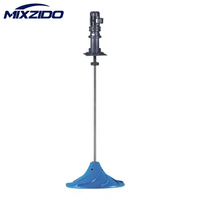 Agitateur Électrique Vertical MIXZIDO en Acier Inoxydable SUS316L pour Liquides Cosmétiques et Plastiques, Moteur AC Haute Puissance Personnalisable avec Boîte de Vitesses