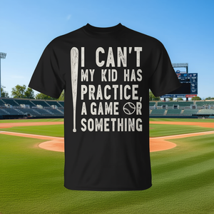 T-shirt de baseball pour maman « Je ne peux pas, mon enfant a des entraînements » pour le jour du match - Product Image 3