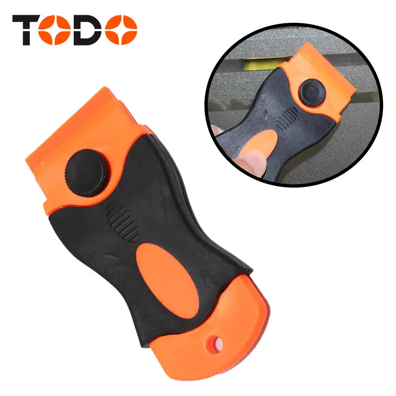 TODO car window film scraper with TPR handle removal razor blade scraper