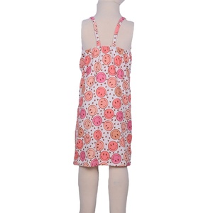Robe à volants imprimée ODM en gros, dos nu, pour petites filles, modèles de jupes et de robes pour bébés et enfants - Product Image 1