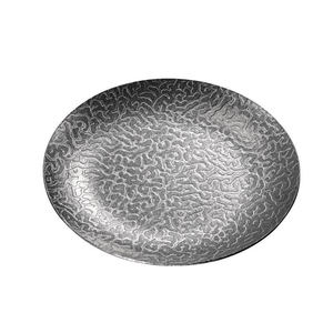 Plato de Cena Redondo Profundo de Acero Inoxidable 304 con Relieve Retro para Uso en Hoteles y Fiestas - Product Image 3