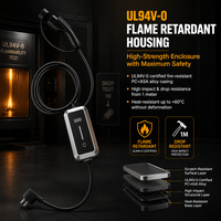Chargeur EV portable de type 2 standard européen 3,5 kW Mode 2 EVSE 16A Plug and Play Station de recharge pour véhicules électriques IP55