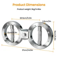 Machine de rotation en acier inoxydable usinée CNC, entraîneur de force de préhension multifonctionnel, exerciceur d'avant-bras réglable de 8 à 15 livres