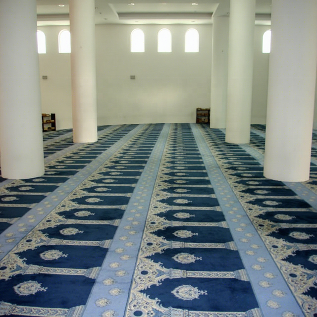 High Quality Muslim Prayer Carpet Stain Resistant & Anti-Slip Medium Pile Mosque Carpet